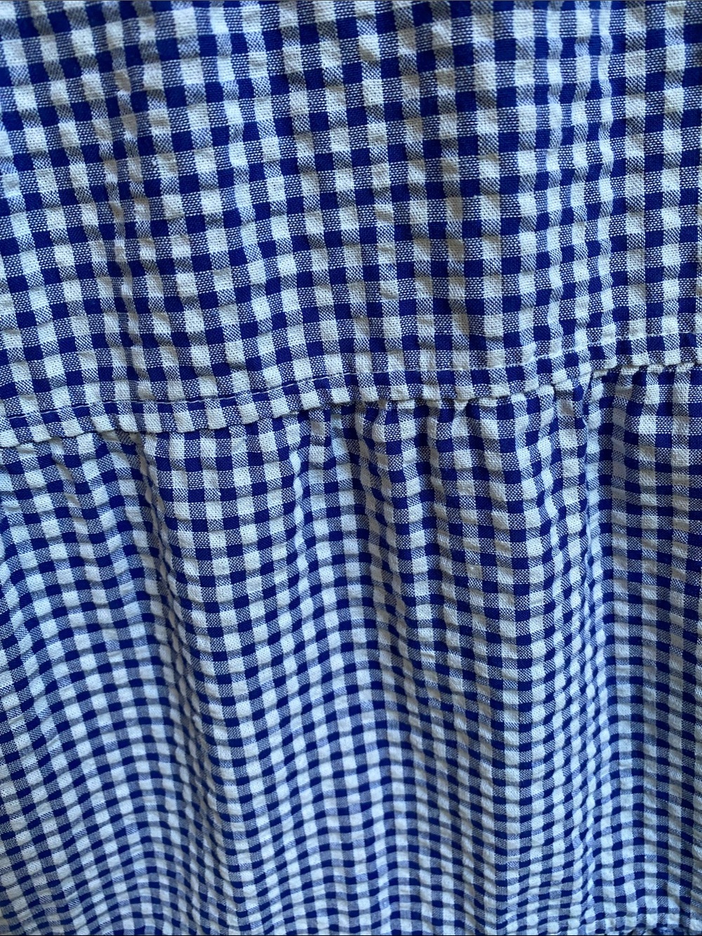 Old Navy Blue Gingham Tiered Maxi Dress - Picture 5 of 10